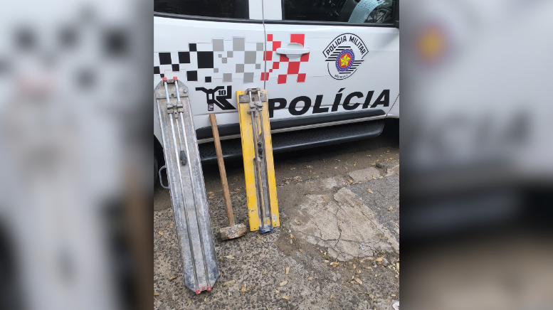 Furto e receptação de materiais de construção levam dois à prisão em Piracicaba (Foto: 10º BPM/I)